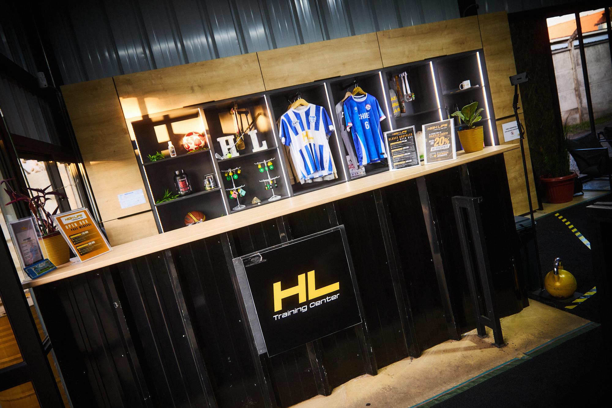 Recepción del centro de entrenamiento